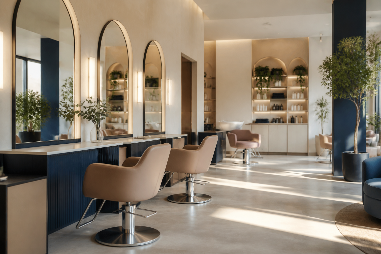 Nowoczesny salon fryzjerski